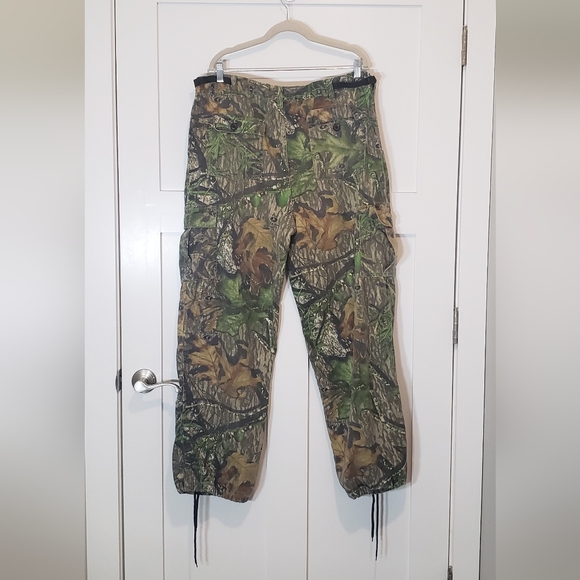Fieldstaff Mossy Oak Obsession Camo Hunting Pants Adjustable Side Tabs Sz 40X31 - Picture 10 of 16